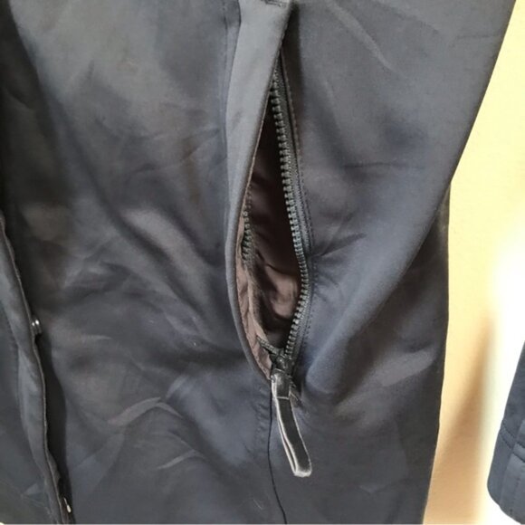 Lululemon Apres Soft Shell Rain Coat Pockets Jacket Hood Water Repellent Grey S - Picture 15 of 16